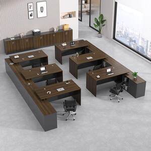 
Xianyu second-hand furniture market entrance to pick up office desk chair combination boss desk computer desk employee position