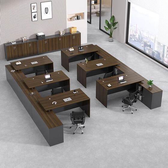 
Xianyu second-hand furniture market entrance to pick up office desk chair combination boss desk computer desk employee position