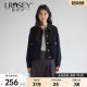 Lan Ruoshui 2025 autumn new large-size women's lapel small fragrant jacket fat mm small jacket top