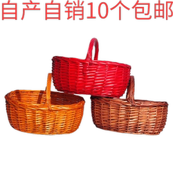 Wicker and Rattan Egg Baskets, Homemade Egg Baskets, Picnic Baskets, Gift Baskets, Large Belly Baskets, Vegetable Baskets, Fruit Baskets, Factory Wholesale