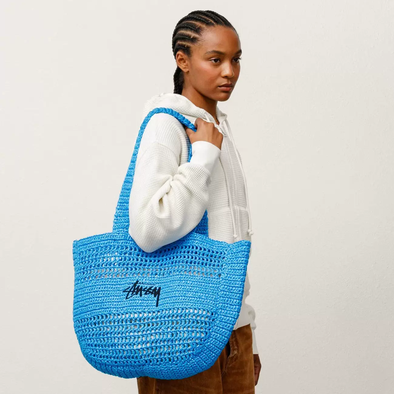 【Stussy】 正規品★ Woven Tote Bag Blue Woven Tote Bag in blue – Stüssy Europe