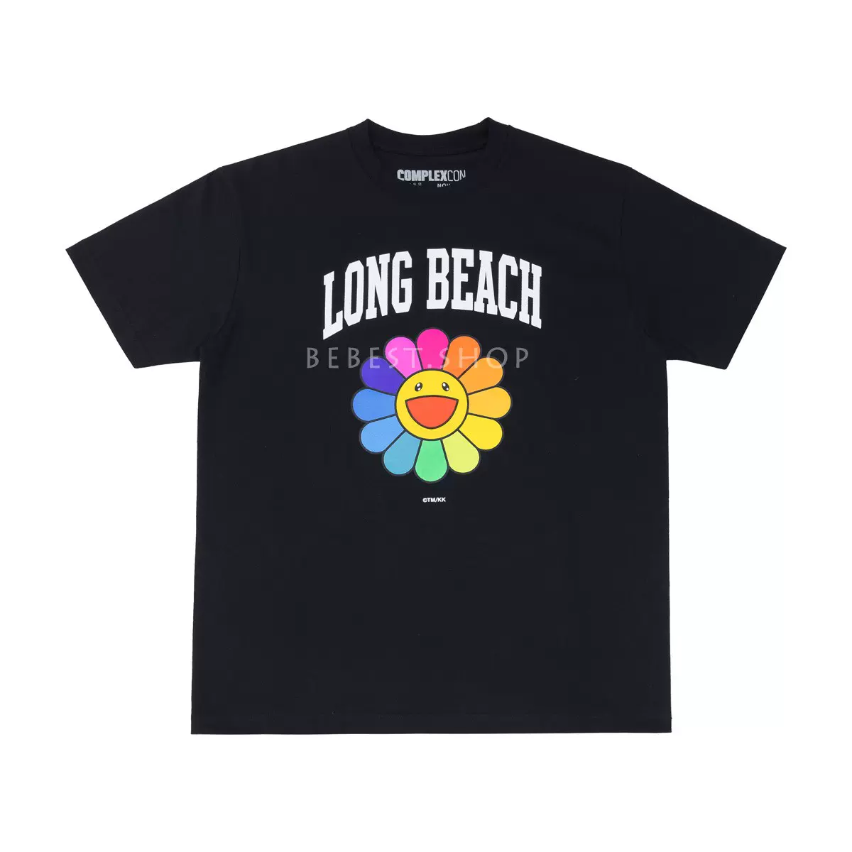 COMPLEXCON X LONG BEACH TEE 村上隆联名太阳花休闲短袖男女T恤-Taobao