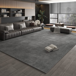 2025 New Style Living Room Carpet Solid Color Sofa Coffee Table Rug Light Luxury High-End Bedside Rug Washable Non-Slip Room Mat