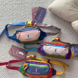 New Dopamine Waist Bag, Small Capacity, Suitable for Commuting, Shopping, Outdoor Use, Chest Bag, Crossbody Phone Bag, Unisex, Couple, 1.5L