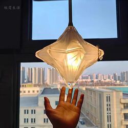 Star Pendant Light French Vintage Modern Minimalist Hallway Light Bedroom Bedside Lamp Creative Art Decorative Glass Pendant Light