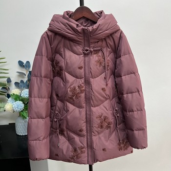 Winter grandma down jacket thickened thermal jacket
