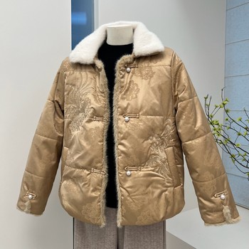 
New Chinese style cotton clothes for middle-aged and elderly women and mothers in winter