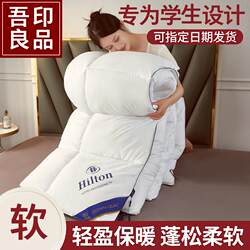 Hilton Doubletree Same Style White Hotel Feather Velvet Quilt, Spring and Autumn Cotton Quilt, Thickened for Warmth, Antibacterial, Anti-Mite Winter Quilt
