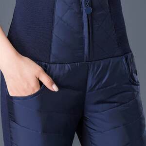 
Buy Product Women's Down Pants New Winter Outerwear High Waist Velvet Thickened Warm Elastic Slim Style