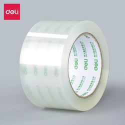 Deli Transparent Tape, Sealing Tape, Wide Tape, Packing Tape, High Adhesive, Not Easy to Break, Large Roll of Packaging Tape