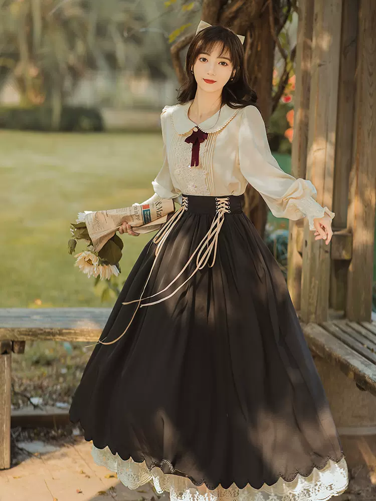 栀】L195燕尾服 女装 服 ゴシック ドレス 学院風 復古 かわいい 