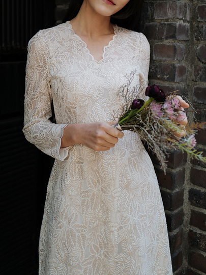 knee length dresses for ladies Gorgeous Lace Applique Wedding Dresses