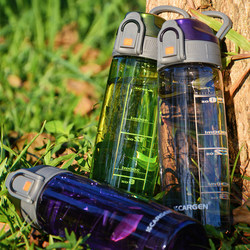 Aierbao Sports Water Cup, Fitness Large-Capacity 750ml Graduated Cup, High-Looking Sports Portable Transparent Water Bottle for Women