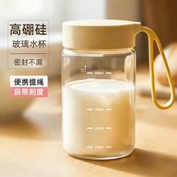 High Borosilicate Glass Cup for Women, Stylish Soy Milk Cup, Heat-Resistant, Microwave-Safe, Special Cup for Hot Milk, Portable Coffee Cup