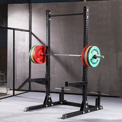 Half-Frame Squat Rack Barbell Bench Press Rack Home Commercial Weightlifting Bench Pull-Up Multi-Functional Combination Set