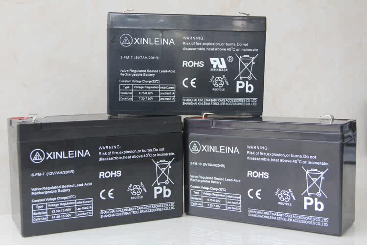Batteria Xinleina 12V 7Ah - 6-FM-7 - Sostituzione Per Passeggino Elettrico - Foto 2