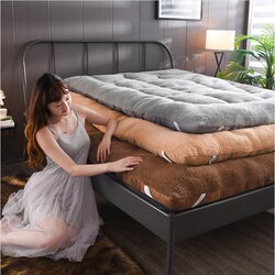 Thickened 10cm Feather Velvet Mattress Single/Double 1.05m 1.8 Mattress Soft Pad Student Dormitory Mattress Quilt