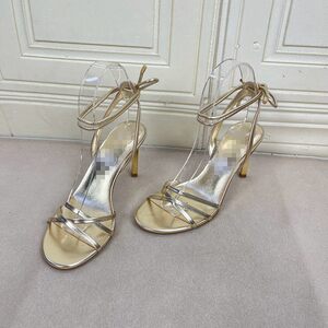 
Lady Shoes foreign trade original women's shoes new fashion round toe solid color stiletto ankle strap fashion sandals