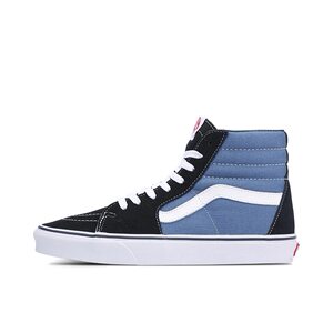 
Vans SK8 canvas fashionable and wear-resistant high-top sneakers, same style for men and women, black and blue contrasting colors VN000D5INVY
