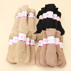 Short stockings ladies socks summer new style women's velvet short steel stockings short stockings women's transparent skin tone women
