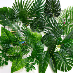 Artificial Monstera Leaves, Single Artificial Sunflower Leaves, Areca Palm Leaves, Wedding Photography, Wedding Decoration, Large Green Leaves