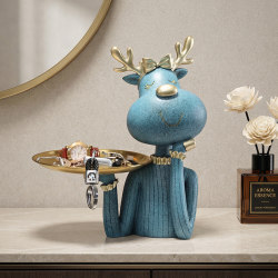 Key Storage Entryway Ornament Tray, Light Luxury High-End Living Room Housewarming Gift, Entryway Shelf