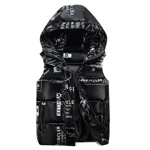 
Autumn and winter down cotton vest men's glossy vest waistcoat no-wash new Korean style warm cotton tops couple jackets