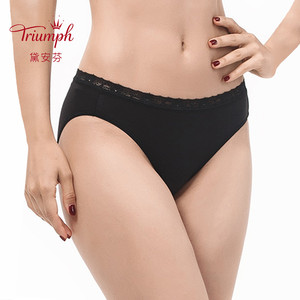 
Triumph Exquisite Thermal Panties Lace Panties Women's Comfortable Mid-Low Waist Briefs H76-072