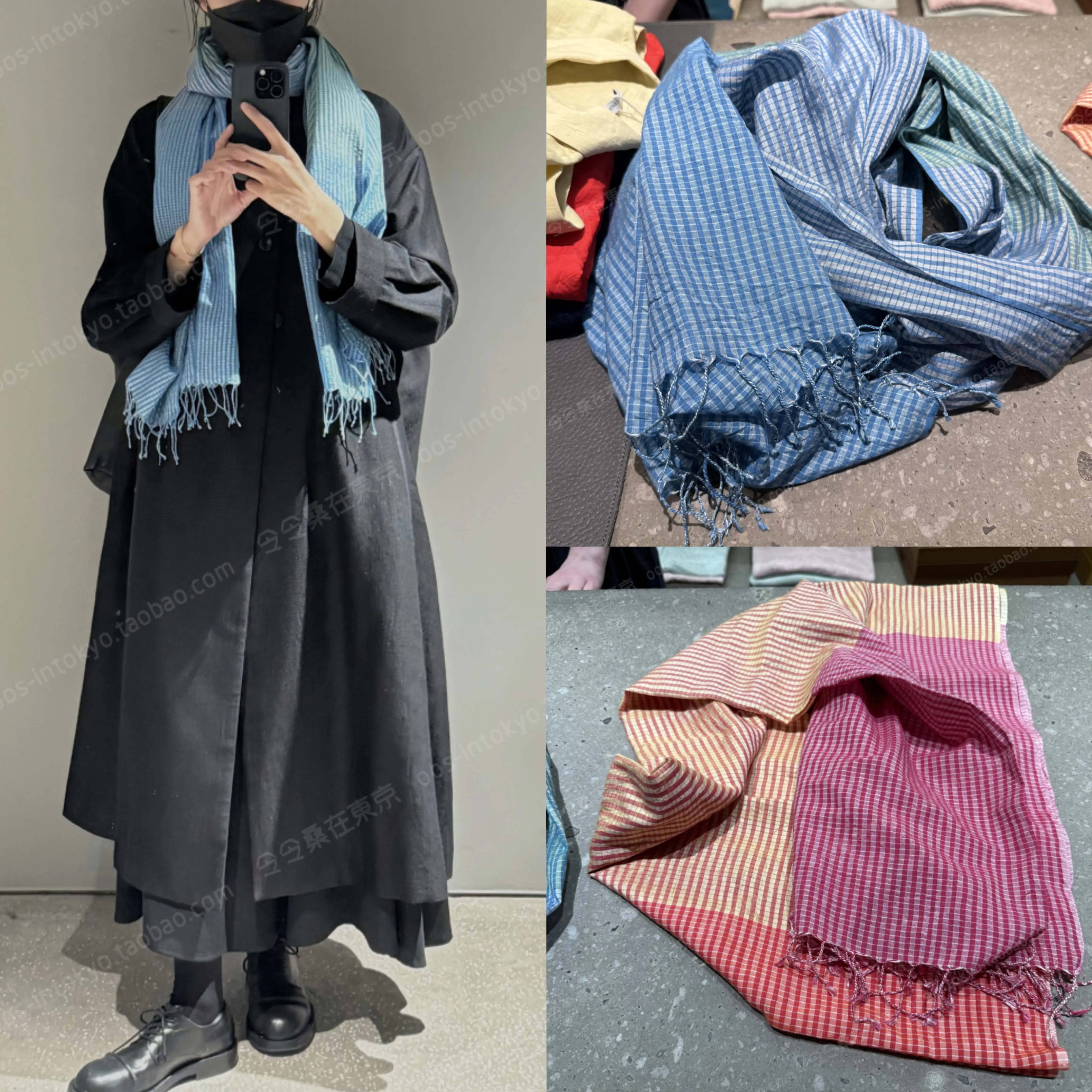 小物 25AW ARTS&SCIENCE / Bicolor Check Shawl 25AW ARTS&SCIENCE / Bicolor Check Shawl