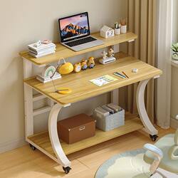 Computer Table Small Apartment Home Desktop Bedroom Desk Table Simple Study Table Removable Multi-Layer Computer Table