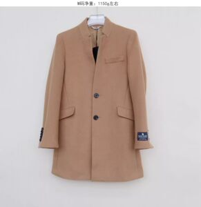 Laxia PT series shopping mall cabinet withdrawal men's winter business thick soft wool woolen coat short coat 8B1900 camel color