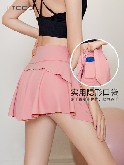 Gonna Pantaloncino Tennis Donna - Con Tasche, Pieghettata, Traspirante Per Sport Ed Estate - Foto 6