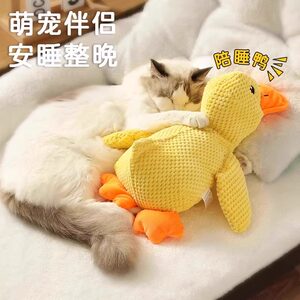 Cat toys pets with bite resistance and self-exciting sounds and sounds, Corgi puppy plush dog teeth grinding supplies