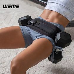 Weme Weight-Bearing Belt for Dumbbells, Kettlebells, Barbell Plates, Hip Thrusts, Abdominal Slimming and Shaping Weight-Bearing Belt