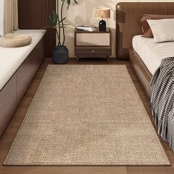 2025 New Bedroom Bedside Rug, Living Room Carpet, Sofa Coffee Table Mat, Long Strip Rug, Wear-Resistant, Non-Slip, Waterproof Floor Mat