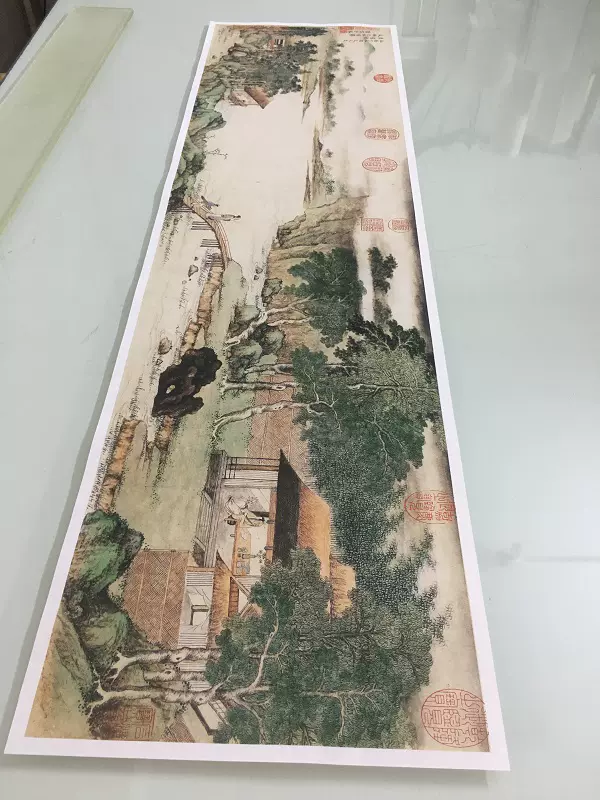 中国古美術・純手描き人物画芯・觀音画像・吴道子印款・肉筆