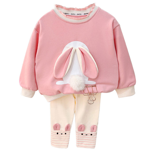 Baby girl spring clothing set 2024 new children's Korean version of ...