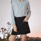 Aige Yipin counter genuine sweet beaded A-line short skirt spring, summer, autumn and winter skirt spring, autumn and winter 8E0119036
