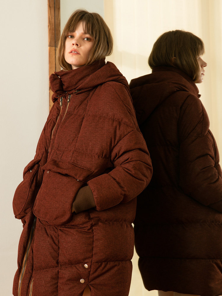 荷比俪休闲羽绒服