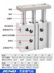 Xi lanh ba trục ba thanh có thanh dẫn hướng MGPM12X16X20X25/32/40/50/63-30X75X100X125Z ben khi nen xi lanh nén khí Xi lanh khí nén