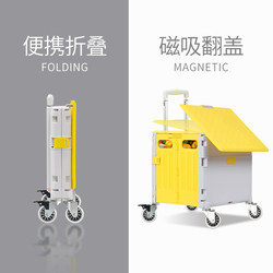 Folding Shopping Cart with Universal Wheels for Grocery Shopping, Carrying Goods, Picking up Packages, Camping, and Picnics
