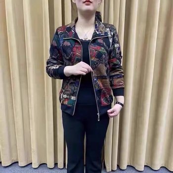 2023 Spring New Middle -aged and Elderly thick jacket jacket
