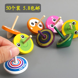 Glip -handed gyroscopy Boy Girls After 80s, Wooden Playing Children's Wooden Gyro Kindergarten Teaching Aids