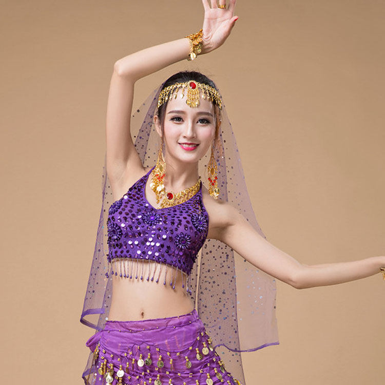 Cintura Danza Del Ventre Donna Con Monete D'Oro - Gonna Avvolgente Per Performance | Costume Orientale - Foto 14