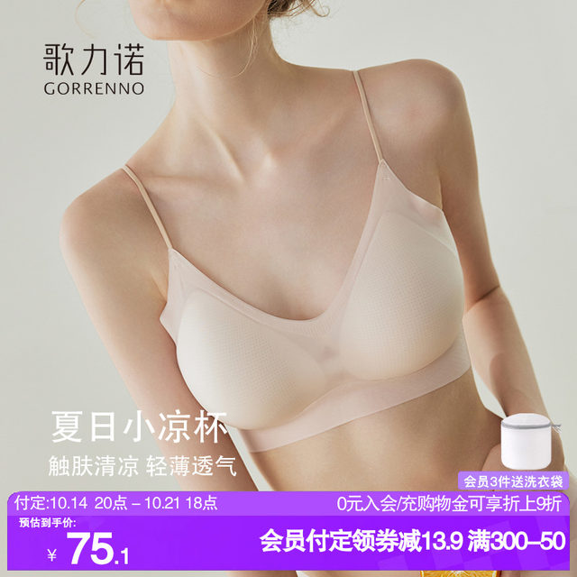 Miacharm Seamless Ultra Thin Ice Silk Bra - Wireless, Breathable, Removable Padding, Plus Size Comfort Bra