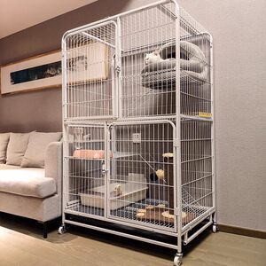 Cat Cage Cat Villa Home Inside the Room with toilet integrated large free space cat cat nest cat house cat house