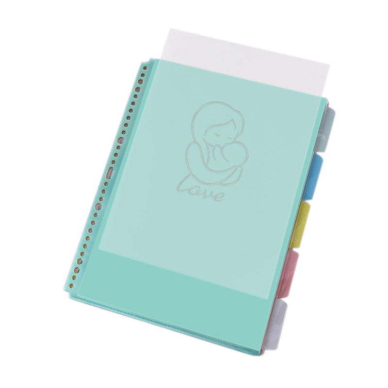 30 구멍 A4 L 형 컬러 분류 용지 스페이서 용지 5 페이지 색인 용지 분류 색인 페이지 분류 폴더-