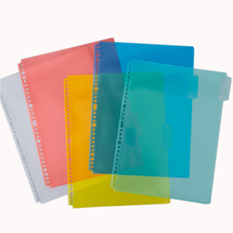 30 구멍 A4 L 형 컬러 분류 용지 스페이서 용지 5 페이지 색인 용지 분류 색인 페이지 분류 폴더-