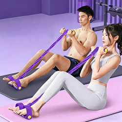 Pedal Tensioner, Sit-Up Machine, Belly Reduction, Waist Slimming, Abdominal Tightening, Fitness and Weight Loss Exercise Equipment, Tension Rope