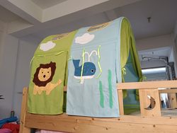 Children's Bed Tent Princess Bunk Bed Double Bed Blackout Anti-Fall Castle Dollhouse Toy House Yurt Bed Canopy